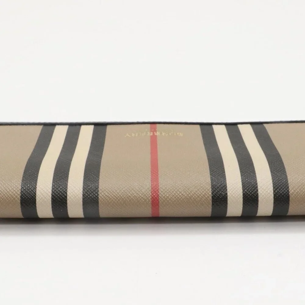Burberry Halton Striped Canvas Continental Wallet Clutch - Picture 6 of 14